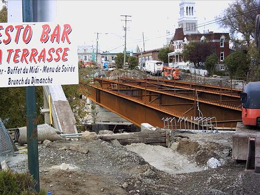 Chantier du pont de Saint-Lin