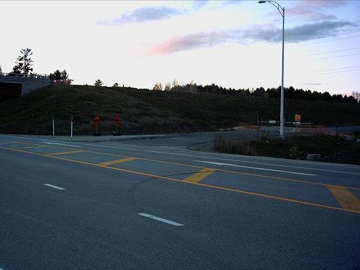 L’entrée de l’A-50 est, au chemin Doherty