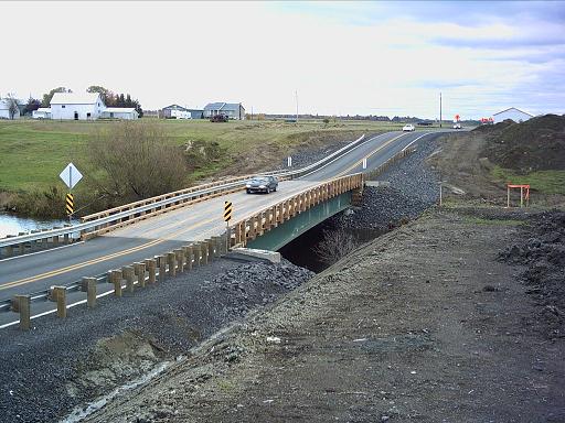 Le pont temporaire de Saint-Lin–Laurentides